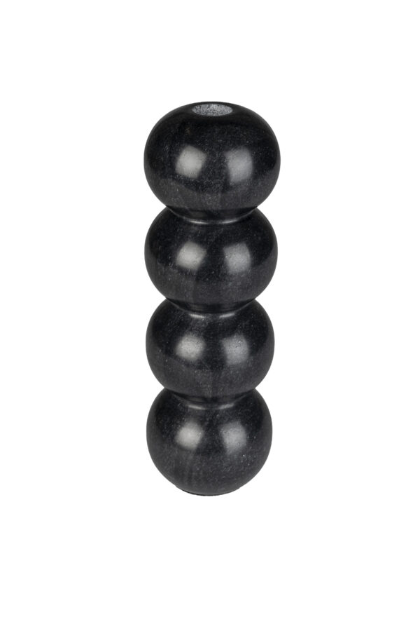 Candle Holder Rome Marble Black