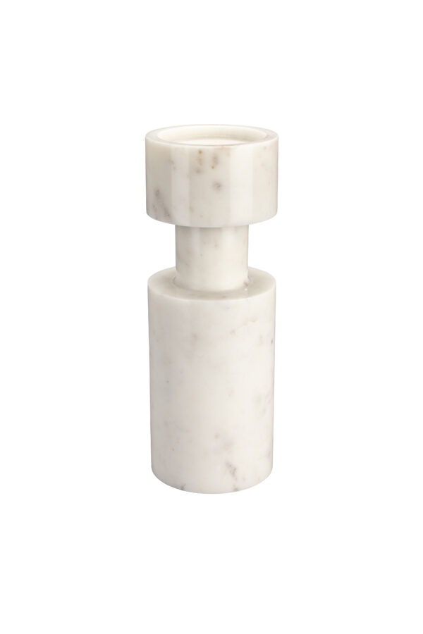 Candle Holder Paros White