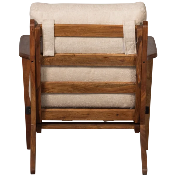 HOUSTON ARMCHAIR BOUCLÉ/WOOD NATURAL - Image 4