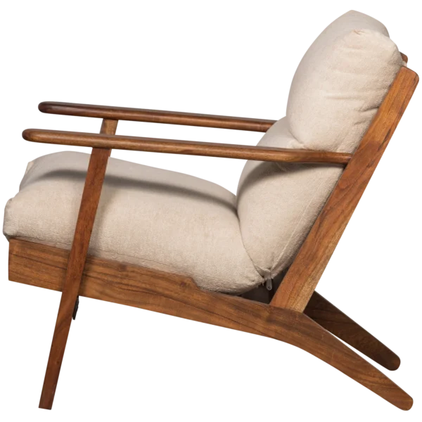 HOUSTON ARMCHAIR BOUCLÉ/WOOD NATURAL - Image 6