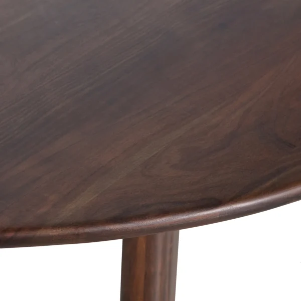 ROUNDLY DINING TABLE/DESK MANGO WOOD WALNUT 160X110 - Image 4