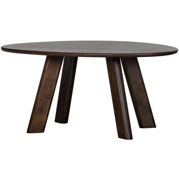 ROUNDLY DINING TABLE/DESK MANGO WOOD WALNUT 160X110