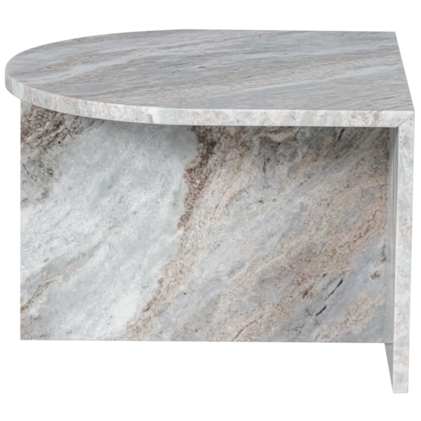 XHAIL OVAL SIDE TABLE MARBLE NATURAL - Image 8