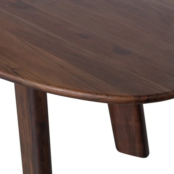 ROUNDLY DINING TABLE/DESK MANGO WOOD WALNUT 200X100 - Image 3