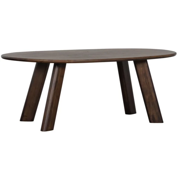 ROUNDLY DINING TABLE/DESK MANGO WOOD WALNUT 200X100 - Image 6