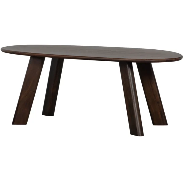 ROUNDLY DINING TABLE/DESK MANGO WOOD WALNUT 200X100