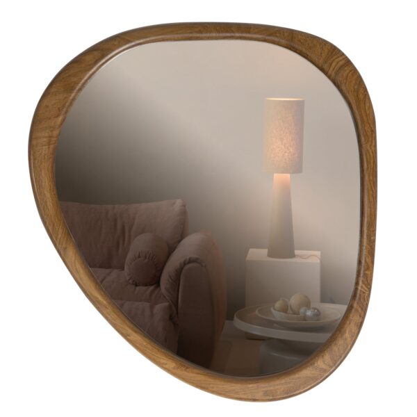 Leif mirror wood natural 48x44cm