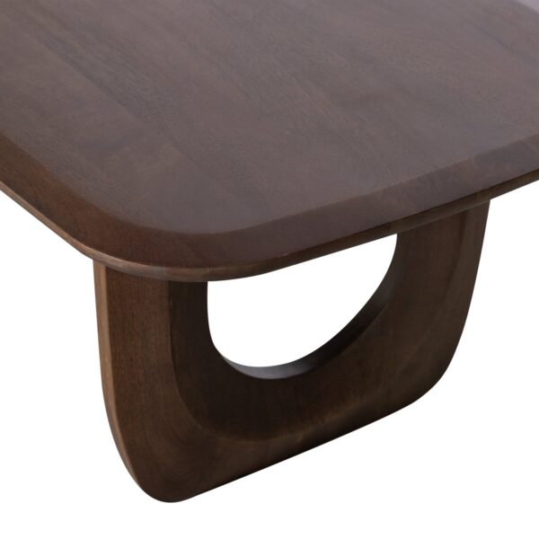 Frequent coffee table mango wood walnut 120x60 - Image 2