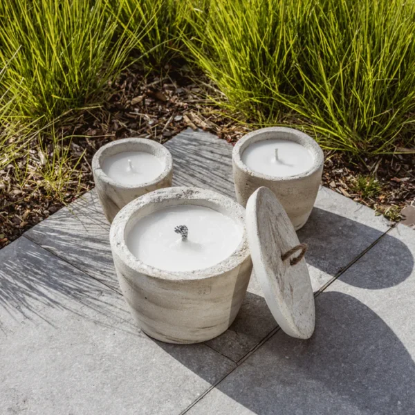 Urban Outdoor Candle Medium - ecru - Image 8