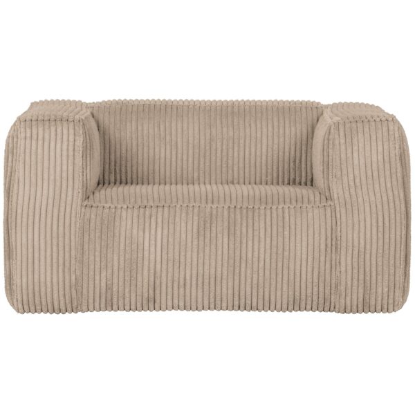 BEAN ARMCHAIR HEFTY RIBCORD TRAVERTIN