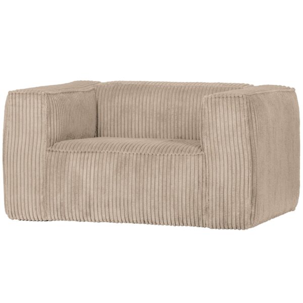 BEAN ARMCHAIR HEFTY RIBCORD TRAVERTIN - Image 4