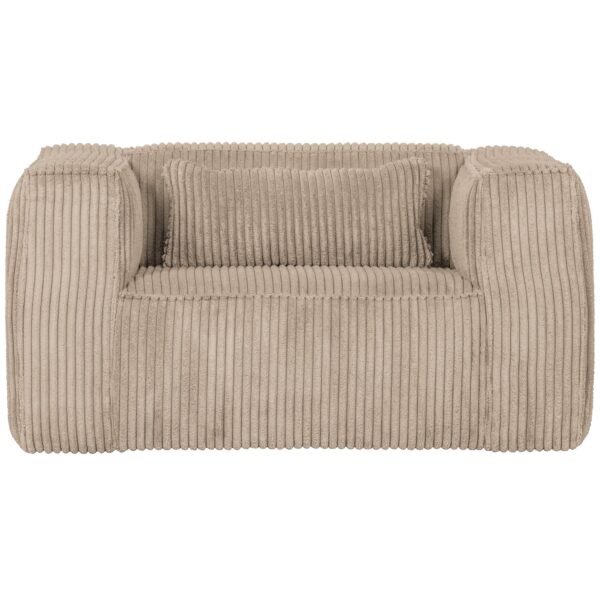 BEAN ARMCHAIR HEFTY RIBCORD TRAVERTIN - Image 6