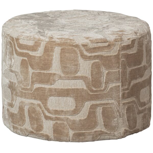 YAGO POUF VISCOSE PATTERN NATURAL 60x43CM