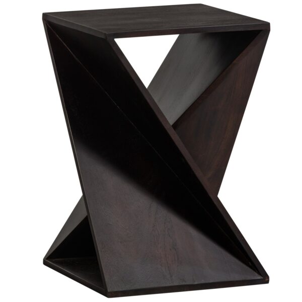 Ikem Side Table acacia dark brown - Image 4