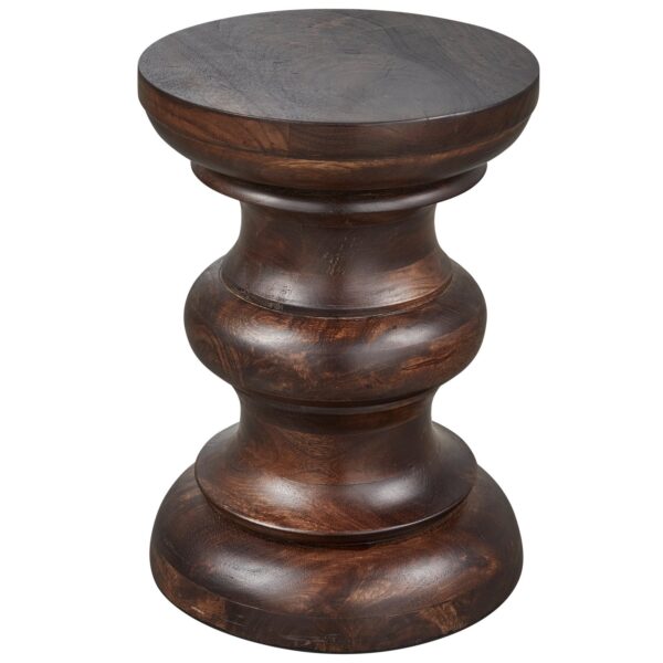 Jonah side table wood dark brown 40x30