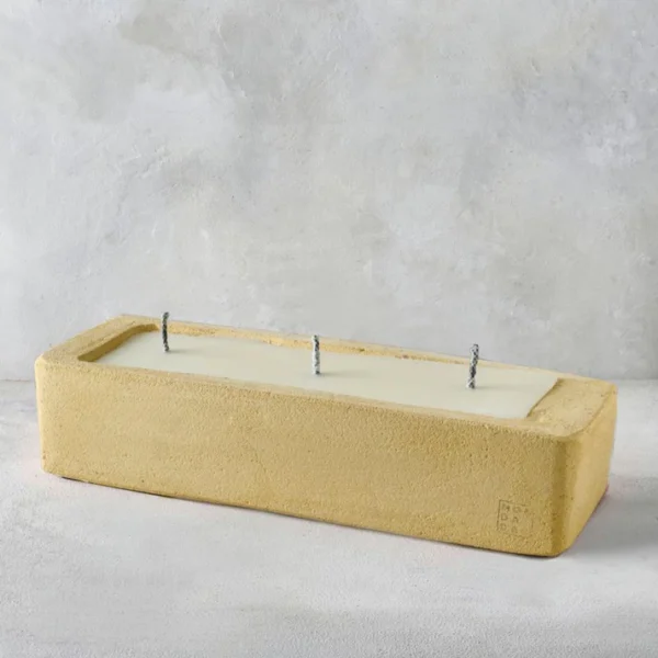 Outdoor Urban Candle Rectangle Mustard