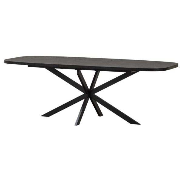 ARROS DINING TABLE EXTENDABLE 180-220x90CM MDF BLACK